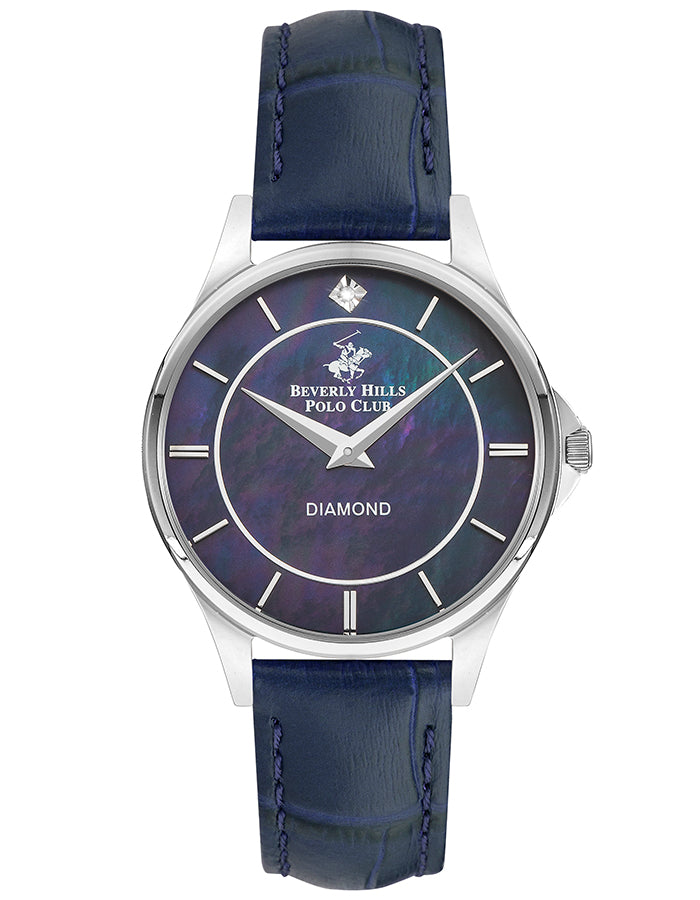 BEVERLY HILLS POLO CLUB Women's Analog Blue 289C Mop Dial Watch - Premium from shopiqat - Just $29.900! Shop now at shopiqat